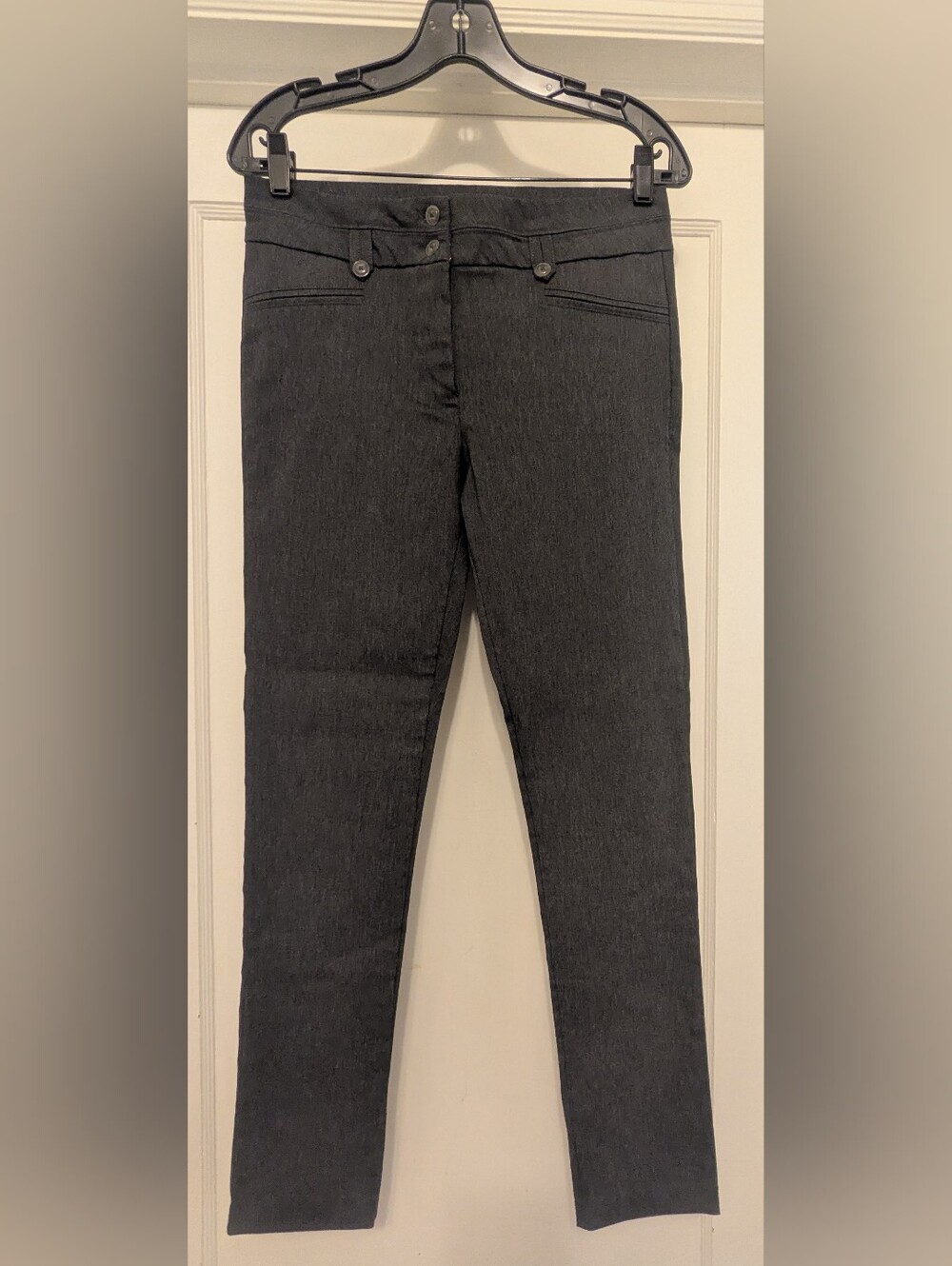 Fashion Nova Women's Gray Dress Career Stretch Slim Pants. Size M (Runs Small)